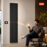 Accorto Vertical Radiator - Black