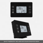 Accorto Vertical Radiator - Black